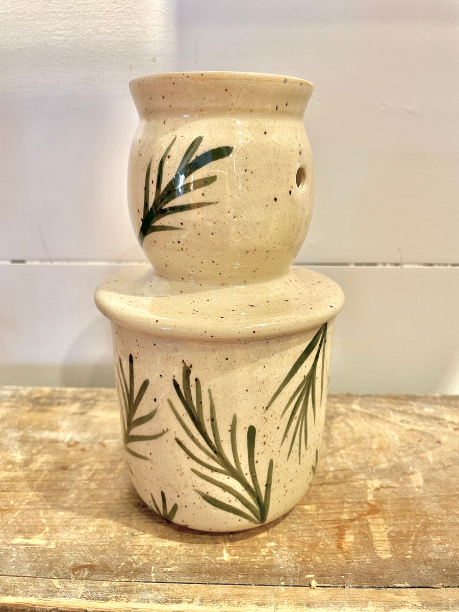 Beurrier breton avec feuillage collection Florida – poterie weilbrenner  lebeau