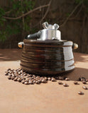 Boîte pour marc de café knock box chocolat