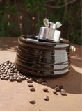 Boîte pour marc de café knock box chocolat