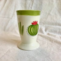 Verre à café ou à bière motif cactus et succulentes. Beer or coffee mugs with cactus design