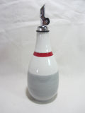 The Oil  or Vinegar Bottle grey and red sock