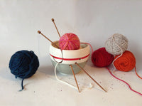 super Yarn bowl - Knitting Bowl With Holes for knitting needles - Crochet Yarn Holder Bowl