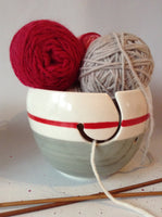 super Yarn bowl - Knitting Bowl With Holes for knitting needles - Crochet Yarn Holder Bowl
