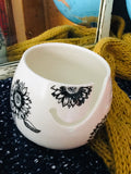 Crochet is your passion! super Yarn bowl - Knitting Bowl With Holes for knitting needles - Crochet Yarn Holder Bowl