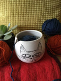 Small yarn bowl for crochet or knitting