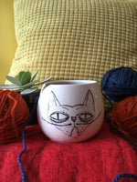 Small yarn bowl for crochet or knitting