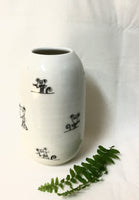Vase en porcelaine tourné à la main avec souris ( prêt à livrer )