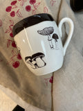 Tasse mug tournée à la main, collection champignons,prêt à livrer